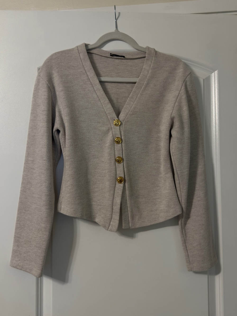 Zara V-Neck with Gold Buttons